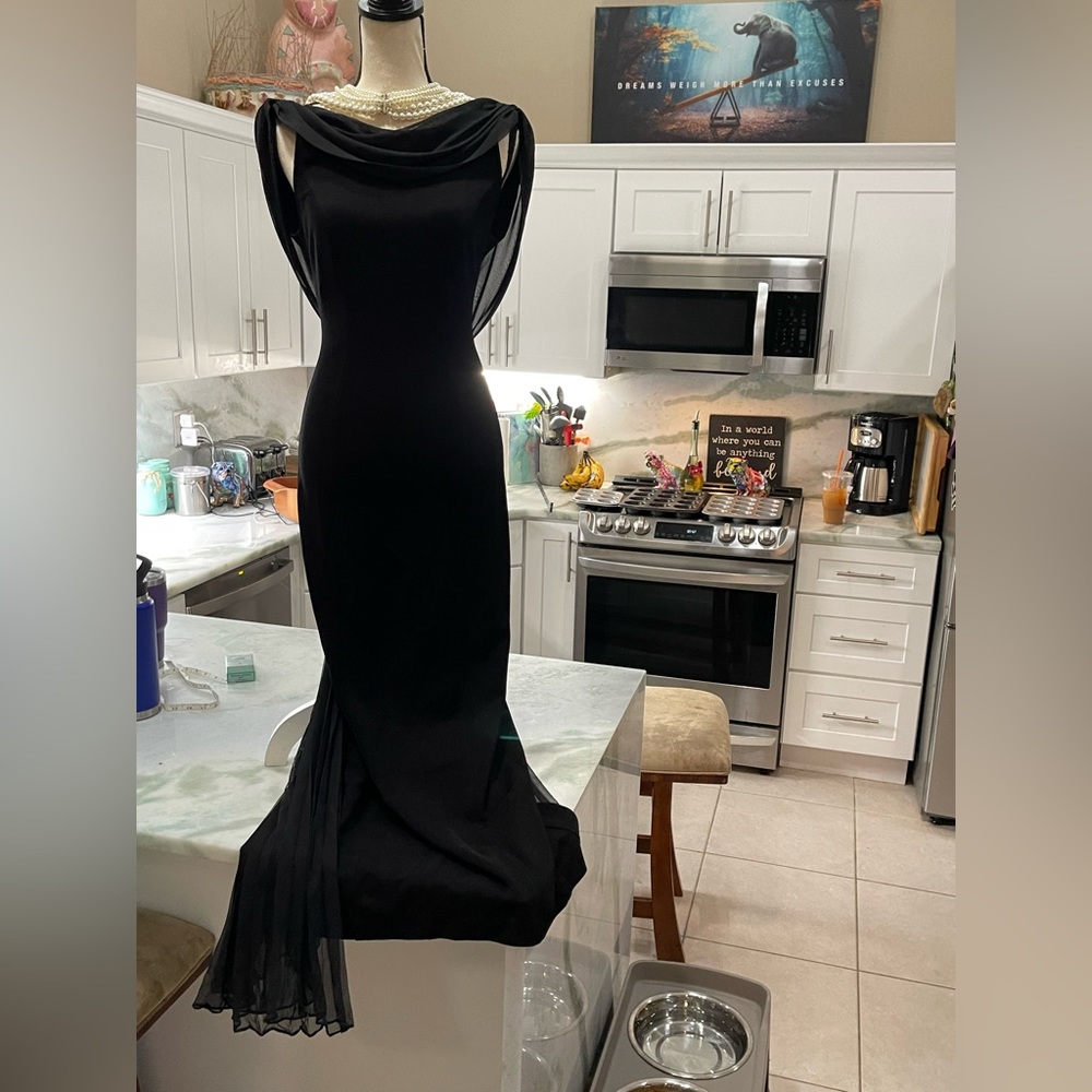 TADASHI Formal Drop back Gown